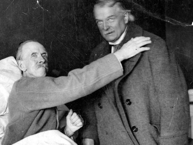 David Lloyd George, visiting William Royle who is seriously ill - Image courtesy of Manchester Libraries